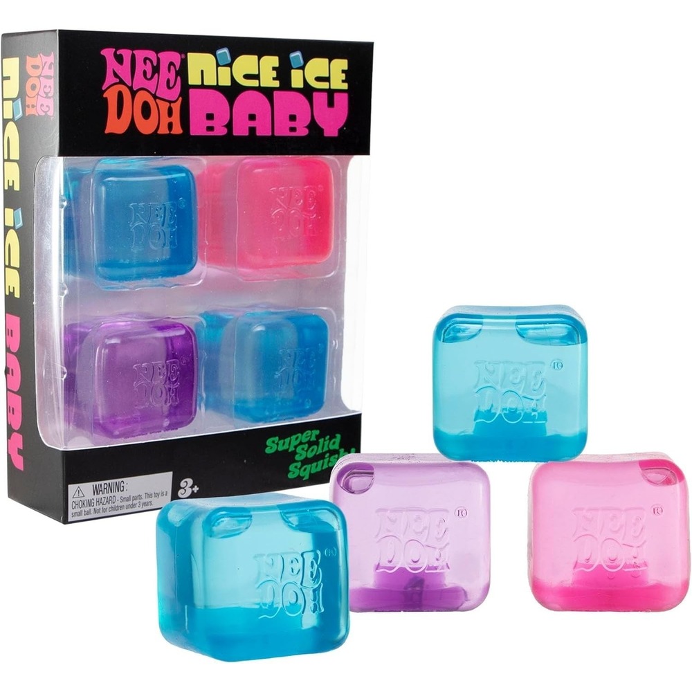 NeeDoh Nice Ice Baby Teenie Multipack 4 Pack Sensory Stress Toy Schylling NWT
